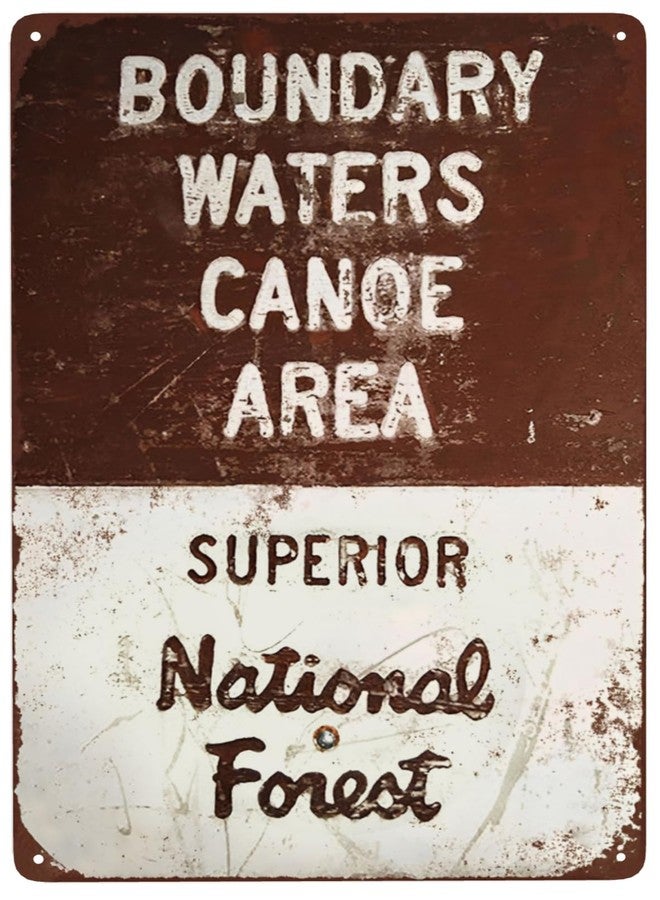 Custom Kraze Boundary Waters Canoe Area Reproduction Metal Sign 8 x 12 - Image 1